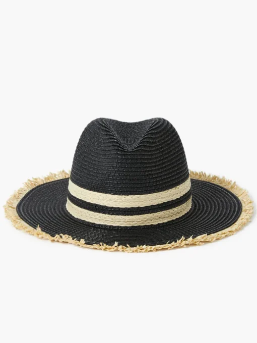Thick Double Stripe Straw Hat