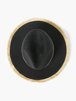 Thick Double Stripe Straw Hat