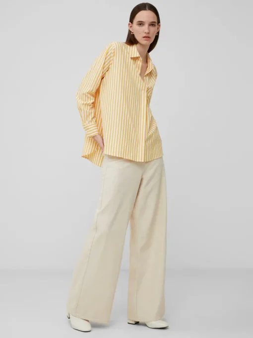 Thick Stripe Relaxed Popover Shirt