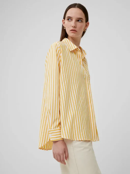 Thick Stripe Relaxed Popover Shirt