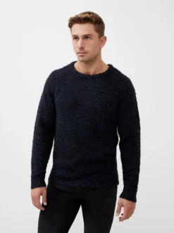 Twisted Boucle Crew Neck Jumper
