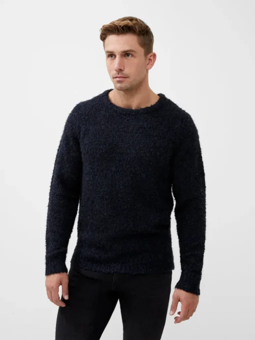 Twisted Boucle Crew Neck Jumper