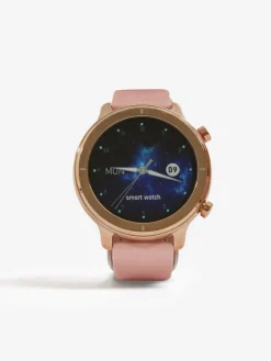 Unisex Pink Silicone Strap Watch