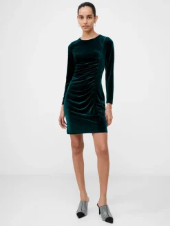 Velvet Long Sleeve Mini Dress