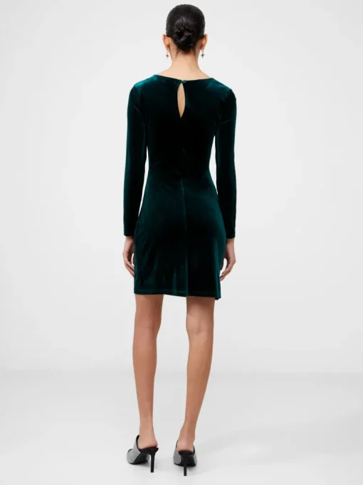 Velvet Long Sleeve Mini Dress