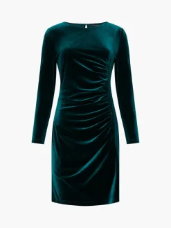 Velvet Long Sleeve Mini Dress
