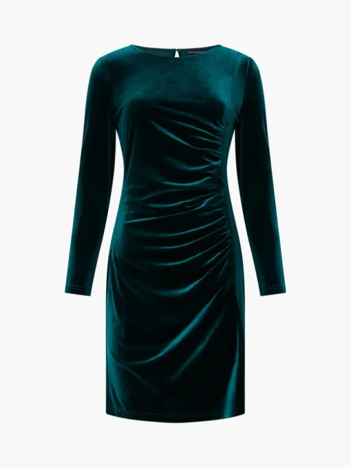 Velvet Long Sleeve Mini Dress