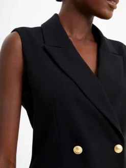 Whisper Sleeveless Tux Mini Dress