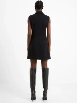 Whisper Sleeveless Tux Mini Dress