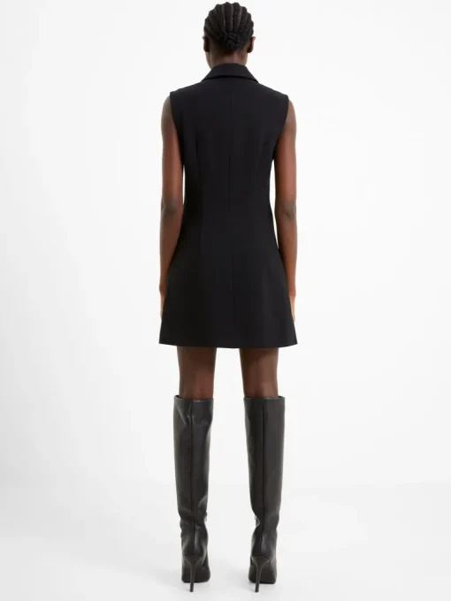 Whisper Sleeveless Tux Mini Dress