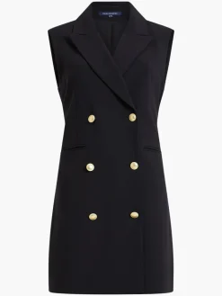 Whisper Sleeveless Tux Mini Dress