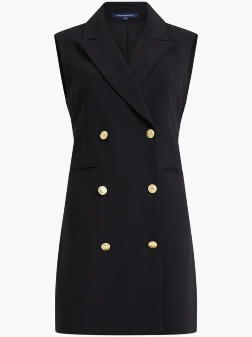 Whisper Sleeveless Tux Mini Dress