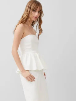 Whisper Strapless Peplum Top
