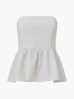 Whisper Strapless Peplum Top