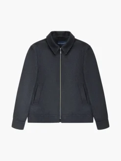 Wool Blend Blouson Coat