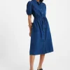 Zaves Chambray Shirt Dress