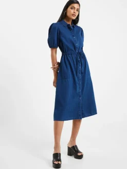 Zaves Chambray Shirt Dress