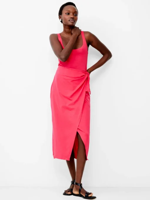 Zena Jersey Wrap Midi Dress