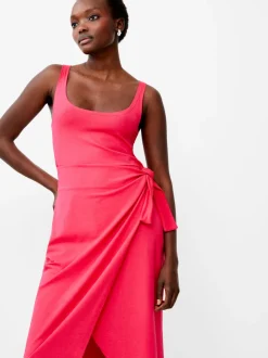 Zena Jersey Wrap Midi Dress